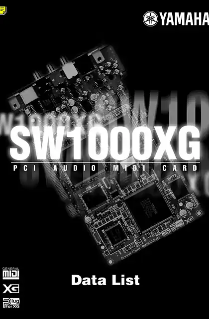 yamaha雅马哈SW1000XG Data List